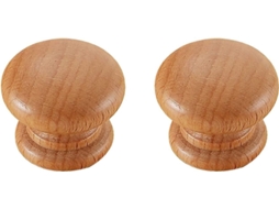 Puxadores De Madeira Maciça Para Gavetas, Conjunto De 2 Peças, Ideais Para Guarda Roupas, Armários De Cabeceira E