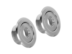 Conjunto De 2 Capas Cromadas De 24 Mm Para Aspersor Automático, Tipo Roseta.