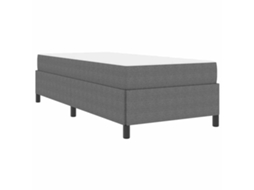 Cama Moderna Vidaxl Cinzento-claro Cordão (100x200 Cm)