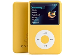 Reprodutor De Música Mp3 Portátil 128 Gb Com Bluetooth, Tela Sensível