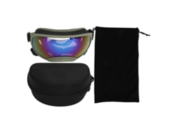 Gafas De Sol Para Perros Grandes Com Proteção Uv E Antivento Para Esquiagem, Viagens, Saídas, Marco Verde Exército, Lentes Azuis