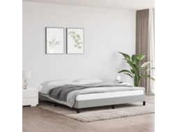 Estrutura de Cama Tecido Cinzento Claro MAISON EXCLUSIVE (180x200 cm)
