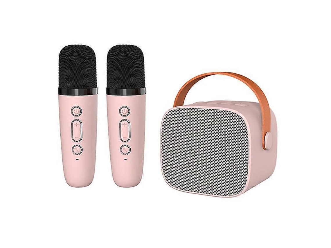 P2 Home Caixa De Som Portátil Para Karaokê Infantil Bluetooth Com 2 Microfones Olysi Shop