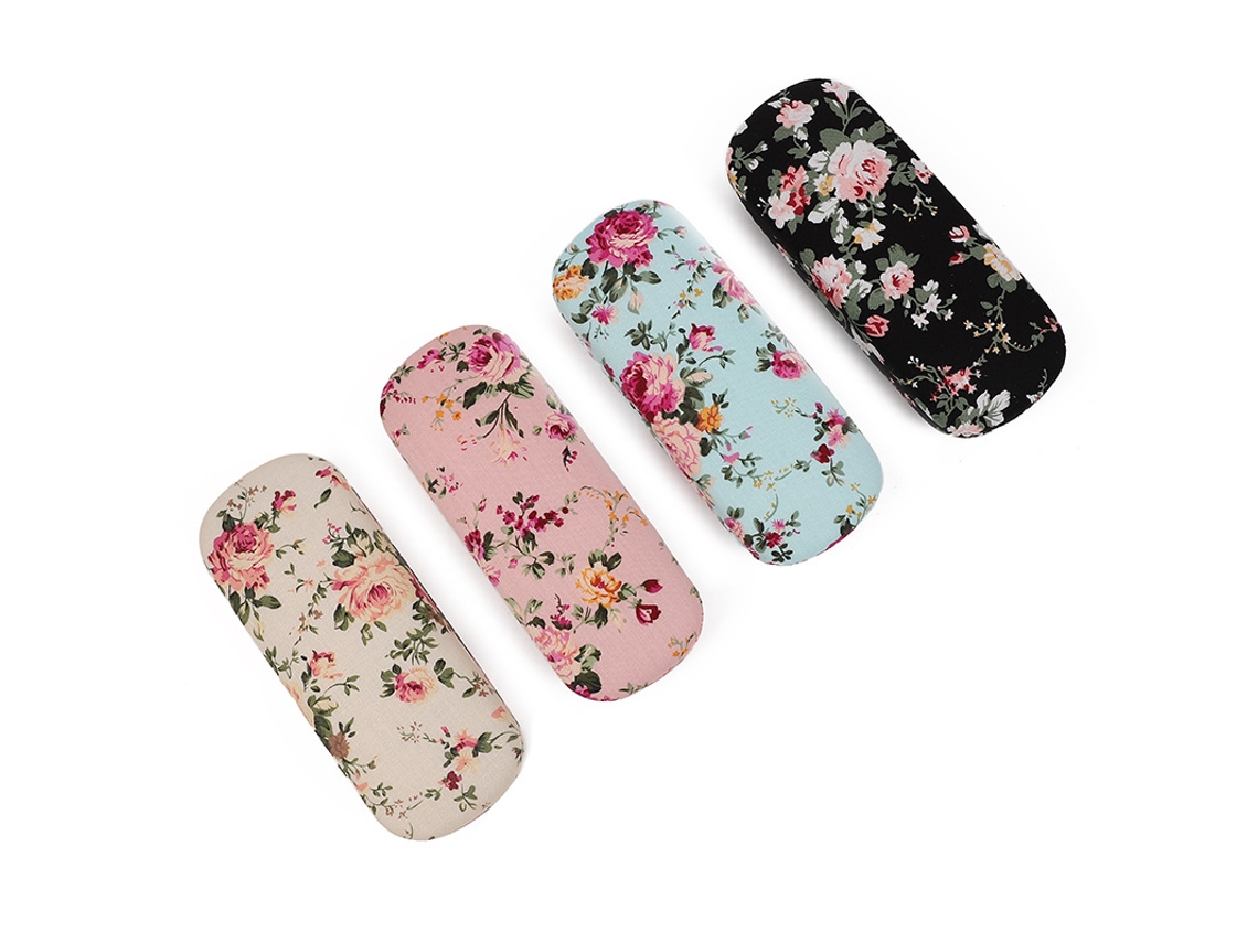 Conjunto de 4 Estojos para Óculos Femininos, Estilo Retrô, Portáteis AQUAFORGE