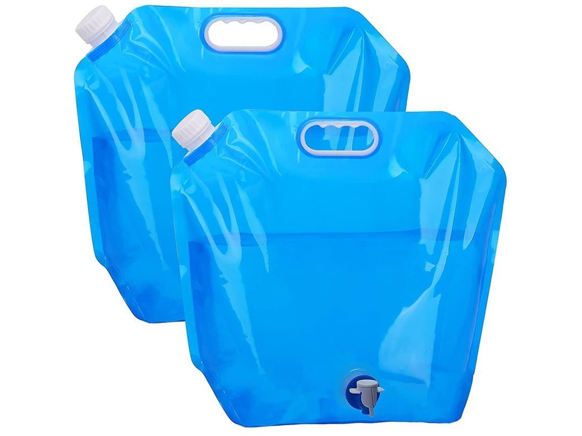 Recipiente De Agua Plegable 10l, Bidón De Agua Potable Con Grifo, Para Camping Y Exterior