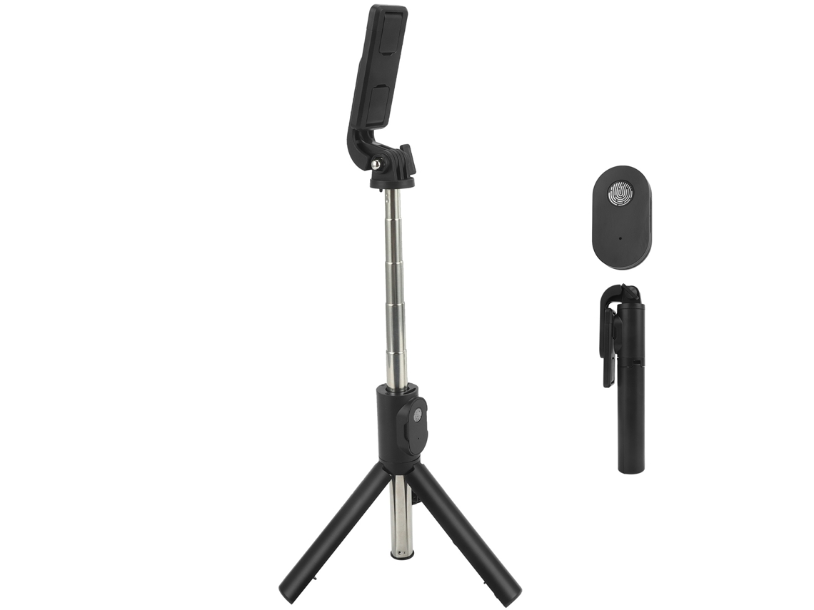 Lurelia Tripé Para Selfie Bluetooth, Com Controlo Remoto, Extensível, Até 10m, Rotação 360°, Para Telemóvel