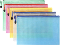 Pasta para Documentos com Zíper, Tela Transparente, Impermeável e de Grande Capacidade, Tamanho A4 BRILVIBERA (aproximadamente Volumosa)