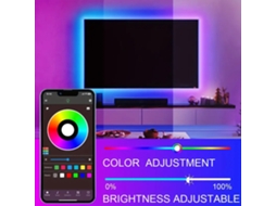 2026 tira Led Rgb com Controle Remoto e App 16m Cores Sincronização Música Temporizador para Decoração Residencial Festa