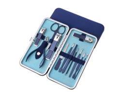 Lurelia Kit De Manicure E Pedicure, Em Aço Inoxidável, Portátil, Com Estojo, Cor Preto, Para Cuidados Pessoais