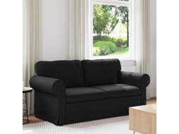 Vidaxl Sofá Preto 175 X 82 X 80 Cm Tecido