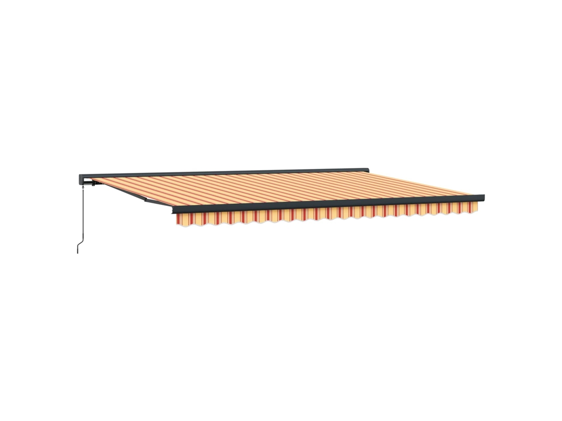 Toldo Retrátil Amarelo e Laranja 500 × 300 Cm Tecido e Metal MAISON EXCLUSIVE