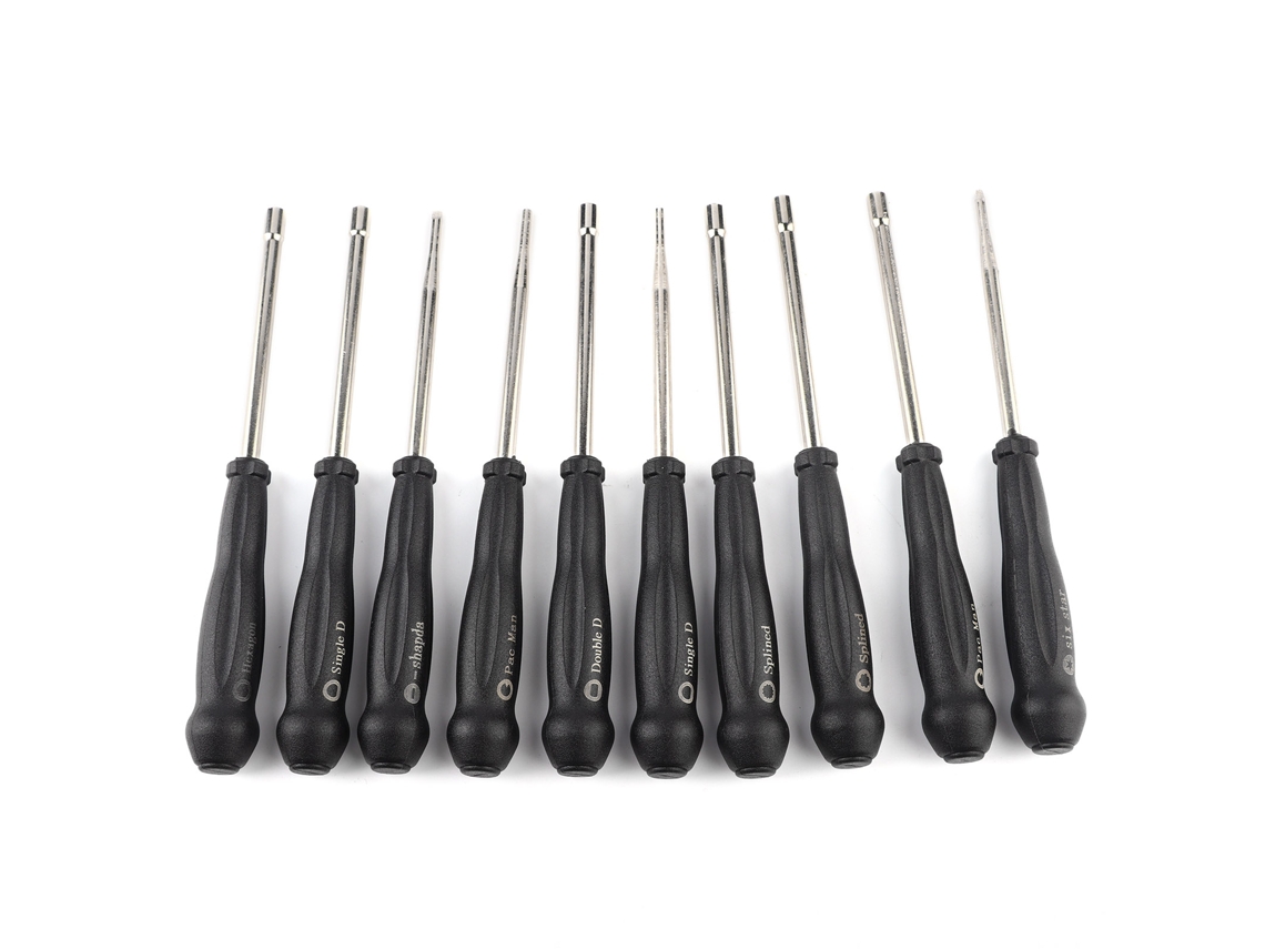 Kit De Ferramentas De Ajuste De Carburador Com 10 Chaves De Fenda De Aço Inoxidável E Plástico De Engenharia