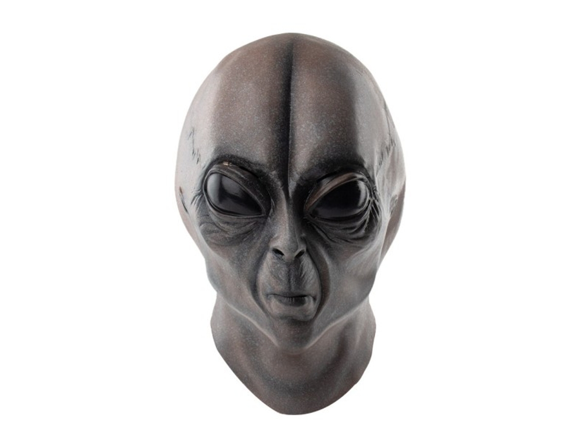Máscara De Caveira Alienígena Cosplay Horror Látex Capacete Halloween Baile De Máscaras Roupas Festa Fantasia