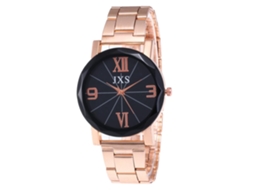 Relógio de Pulso de Quartzo com Pulseira de Aço Estilo Simples Dial Redondo J41 1