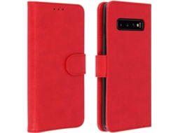 Capa Samsung Galaxy S10 AVIZAR Book Vermelho