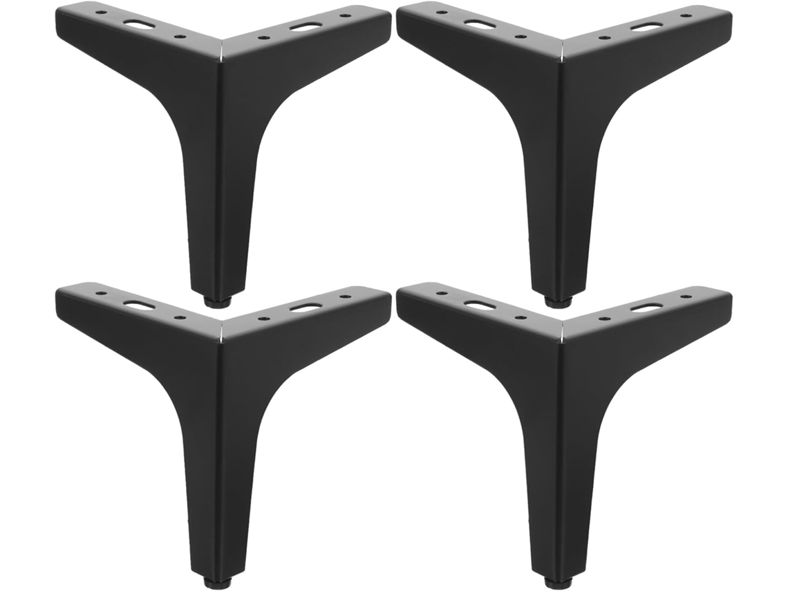 Popetpop Conjunto De 4 Pés Móveis Resistentes Com Suporte Triangular Para Sofás, Camas E Armários Substituição Para