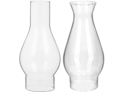 Conjunto De 2 Peças De Vidro, 175x56x57 Cm E 175x35x54 Cm, Estilo Vintage.