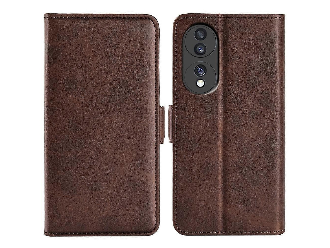 Capa De Couro Com Fecho Magnético Duplo Para Honor 70