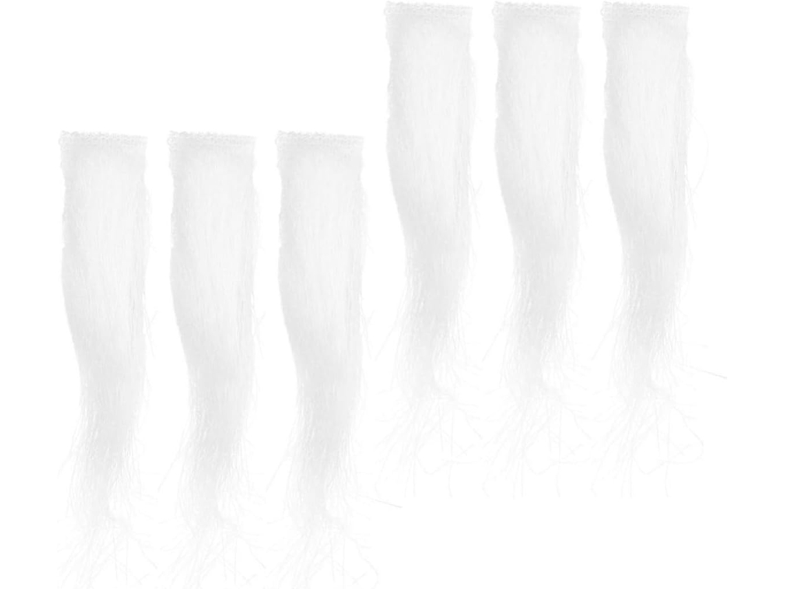 Sobrancelhas E Bigodes Brancos E Macios, Conjunto Com 3 Pares, Fácil Aplicação.
