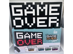 2026 luz Noturna Luminosa de Palabra Game Over com Usb, Ícone de Jogo Colorido e Pequeno para Videojogos Phonation