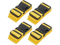 Cintas De Amarrar Para Malas, Pacote Com 4 Unidades, Amarelas