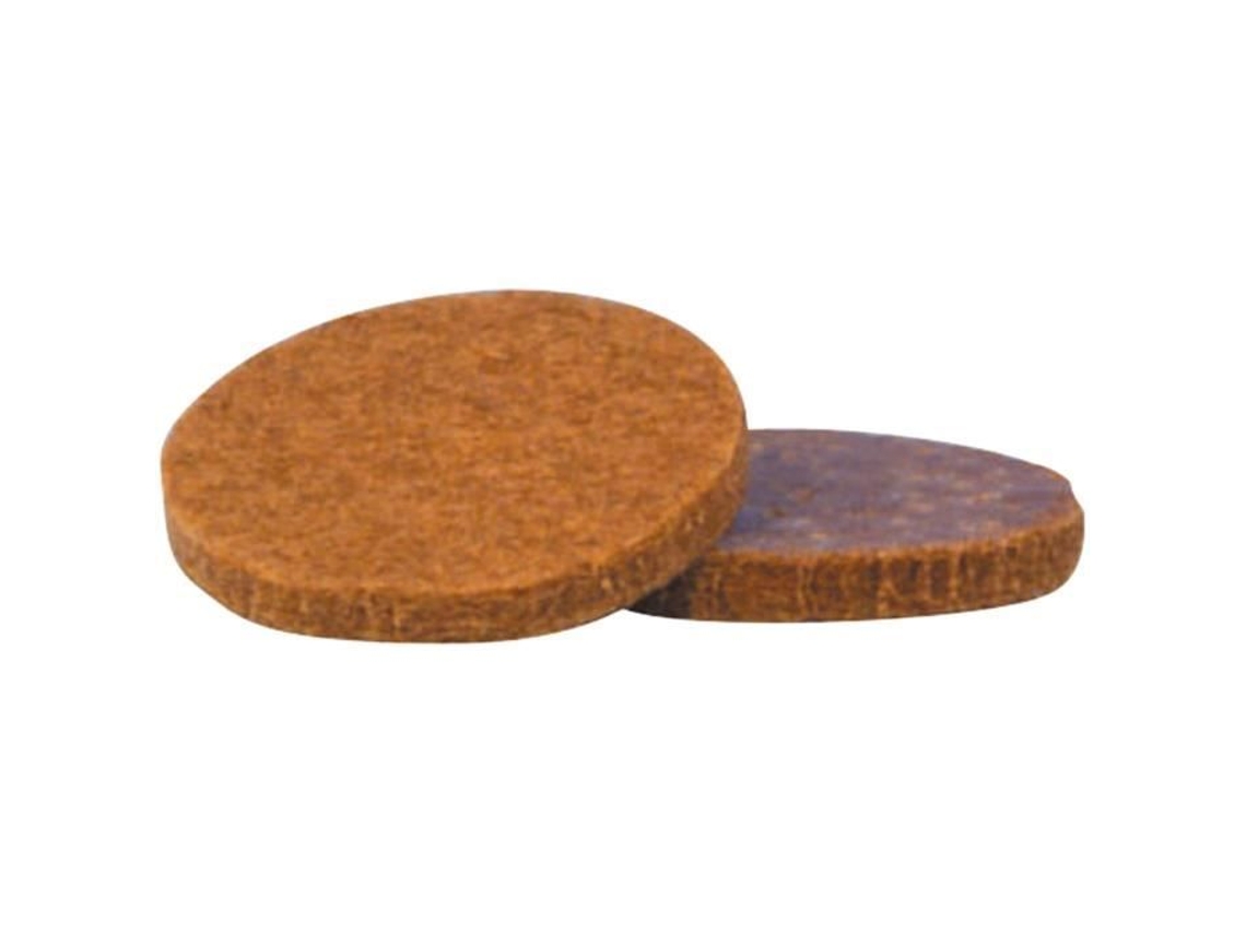 Almofada De Feltro Adesiva Iso Diam. 22 Mm Castanho Pacote De 12 Antivibração
