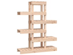 Plant Stand, Plant Stands Vidaxl Marrom Madeira De Pinho (85 X 25 X 109.5 Cm)