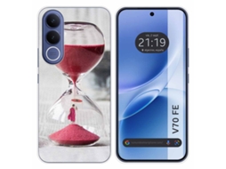 Capa Tumundosmartphone De Silicone Para Vivo V70 Fe Com Desenho De Relógio E Desenho Animado