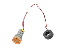 Amostrador De Corrente Digital Ac 0-100a Indicador Led Sinal De Luz Amarela Redondo