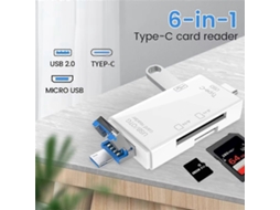 Lurelia Leitor De Cartões Usb-c/usb Microsd/sd/tf Para Android, Plug Play