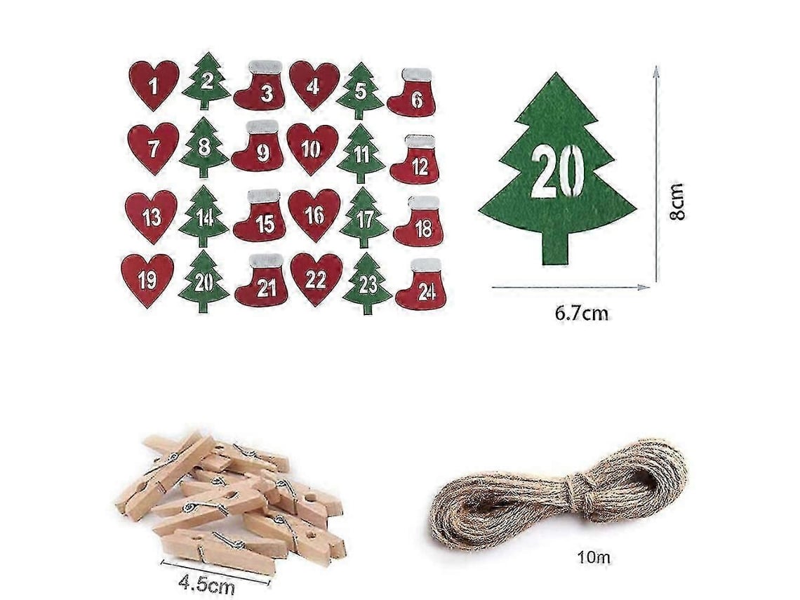 Saco De Presente De Natal Em Linho Com Cordão