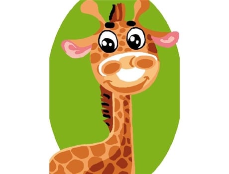 Kit De Tela Infantil Girafa Sorridente 20x25cm Luc