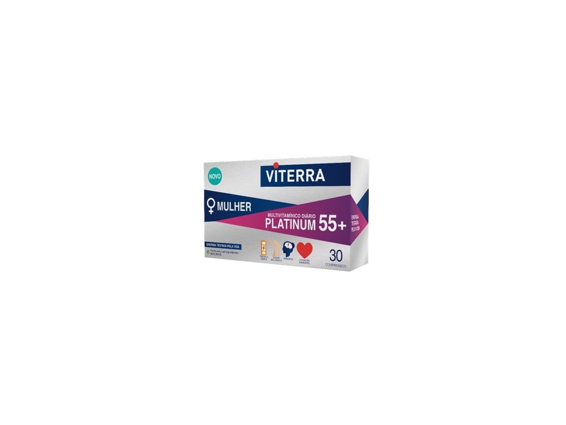 Suplemento Alimentar VITERRA Mulher Platinum 55+ (30 Comprimidos)