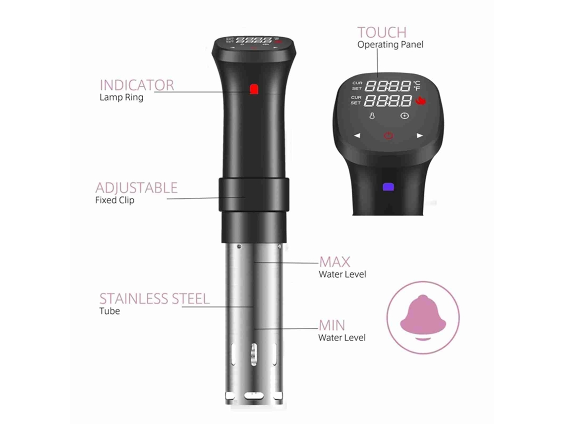 Cozinhador Sous LAXISCREED 1100w Controle Preciso Tela Lcd