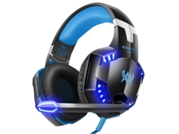 Fone De Ouvido Para Jogos Com Microfone, Com Fio, Para Pc, Ps4 E Xbox, Azul Aquaforge