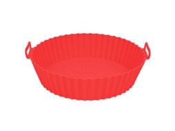 Forma De Silicone De 20 Cm, Adequada Para Forno E Fritadeira A Ar(vermelha)