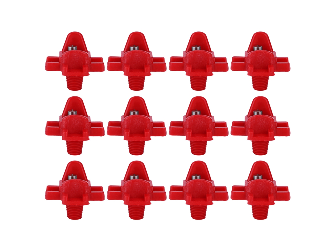 Primerox 12 Bebedores de Água Automáticos com Bicos para Galinhas e Codornizes Suprimentos de Fazenda