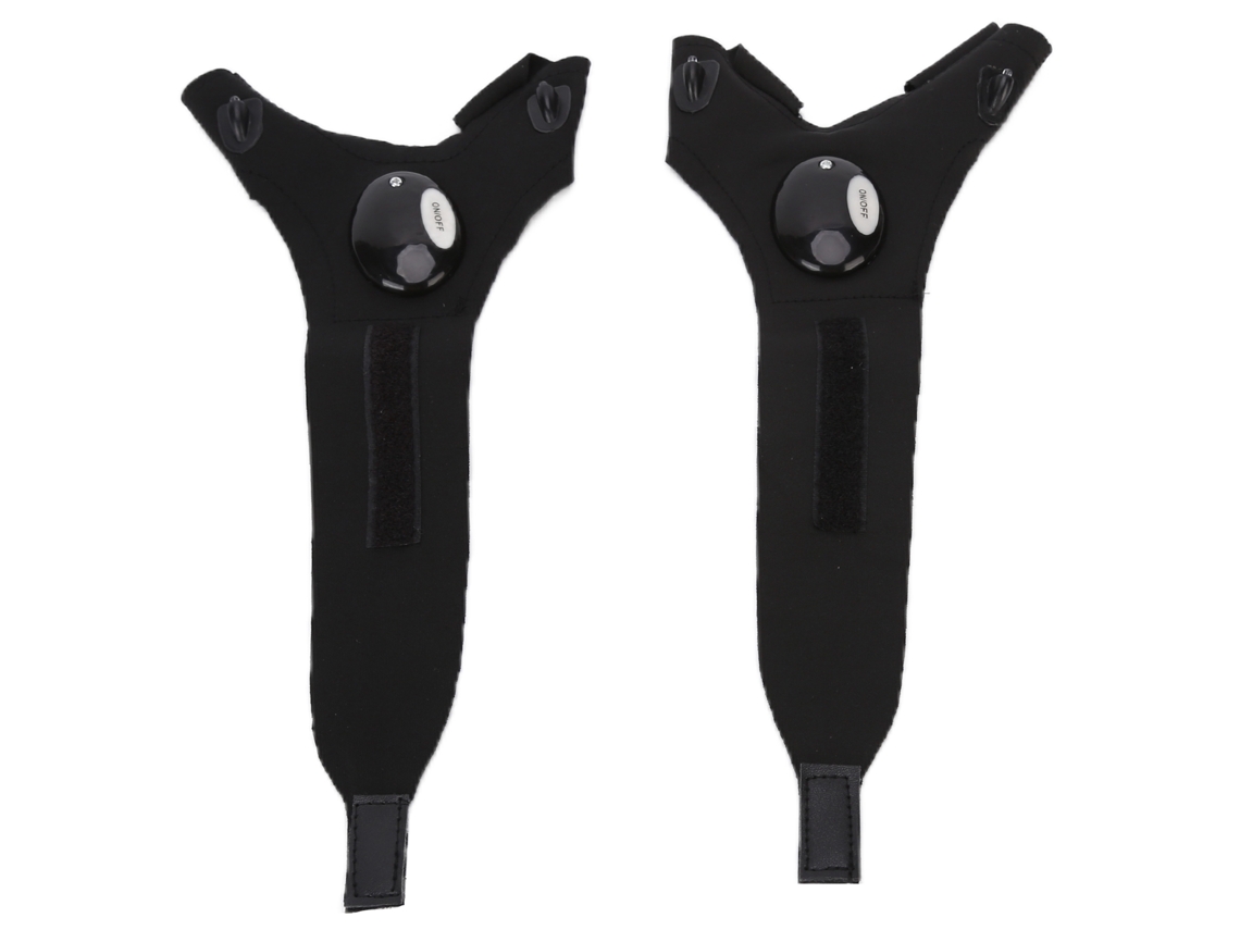 Luvas com lanterna LED, elásticas, sem dedos, pesca, reparo, homens LAXISCREED