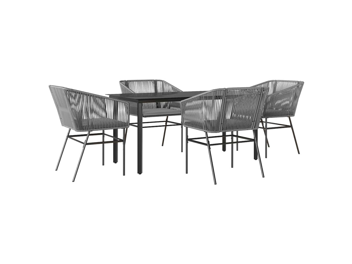 Garden Dining Set, Garden Dining Sets Vidaxl Cinzeto Vime (160 X 80 X 74 Cm)