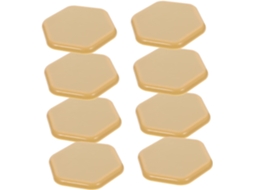 Conjunto De 8 Protetores Hexagonais Borracha Para Móveis, Ideais Para Carpetes, Cadeiras E Mesas Com Movimentos Suaves
