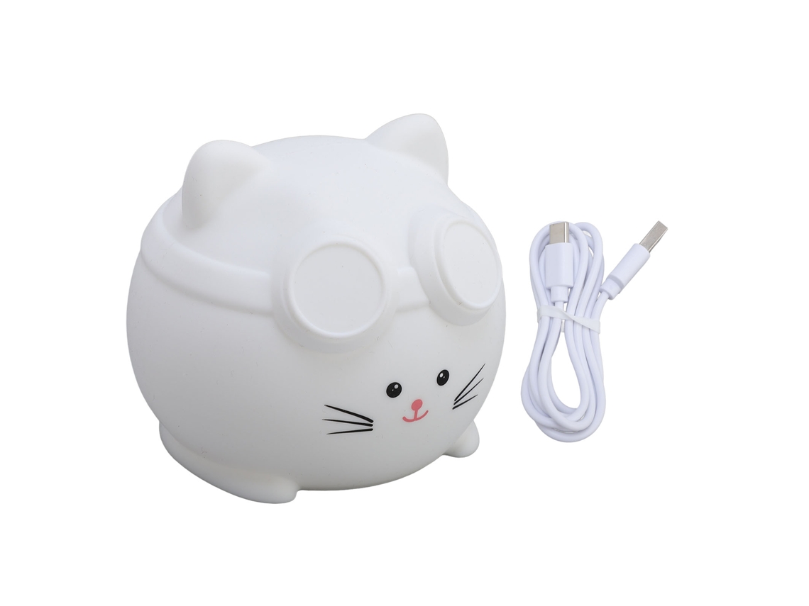 Luz Noturna Cartoon Silicone com Controle por Toque 3 Brilhos Ajustáveis | S/MARCA