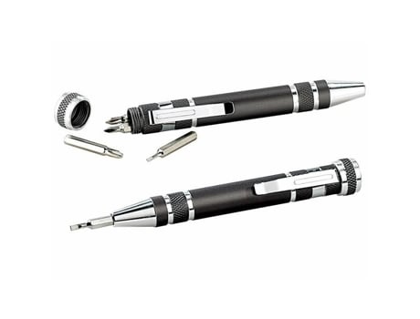 Conjunto De Chaves De Fenda Agt 8 Em 1 Pontas Magnéticas Práticas Compactas