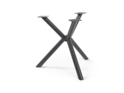 Armação De Mesa Viserinna Em Aço 94,5 X 94,5 X 73 Cm Preto [EN.CASA]
