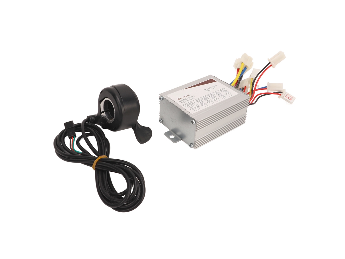 Conjunto Controle De Bicicleta Elétrica Com Acelerador De Polegar 24v 500w Para Motores Dc Acessórios
