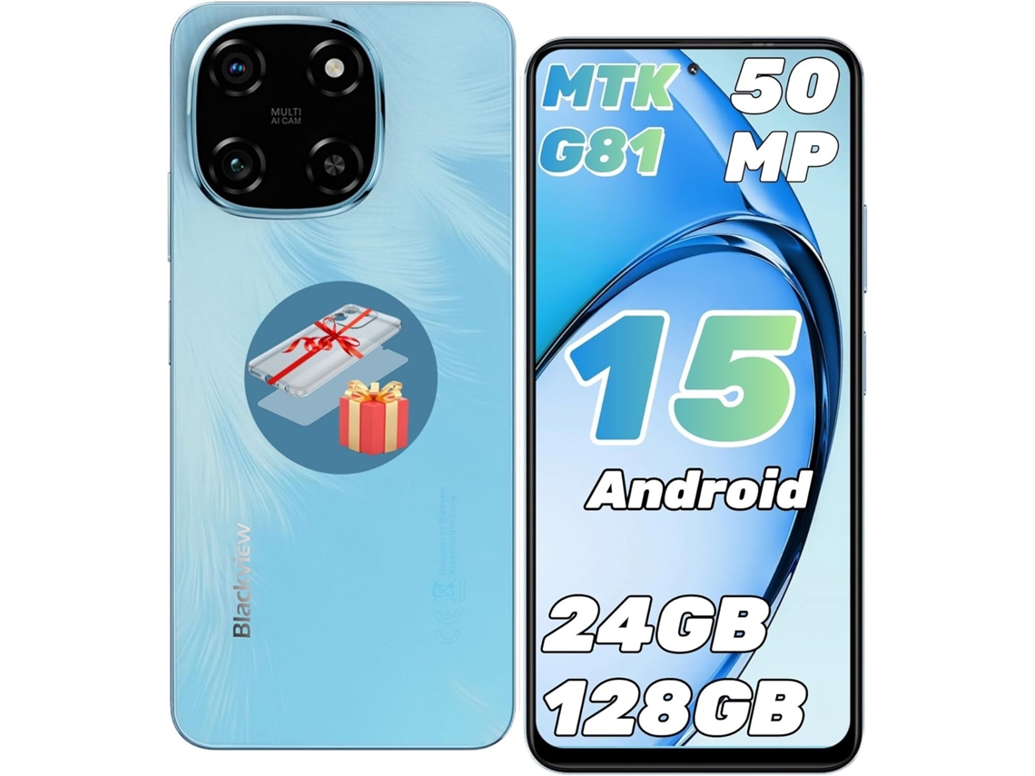 Smartphone BLACKVIEW COLOR 6 (6.67'' - 24 GB - 128 GB - Azul)