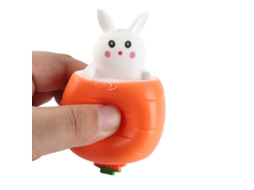 Brinquedo De Squeeze Coelho Cenoura Páscoa Brinquedo Anti-estresse Sensorial Fidget Toy