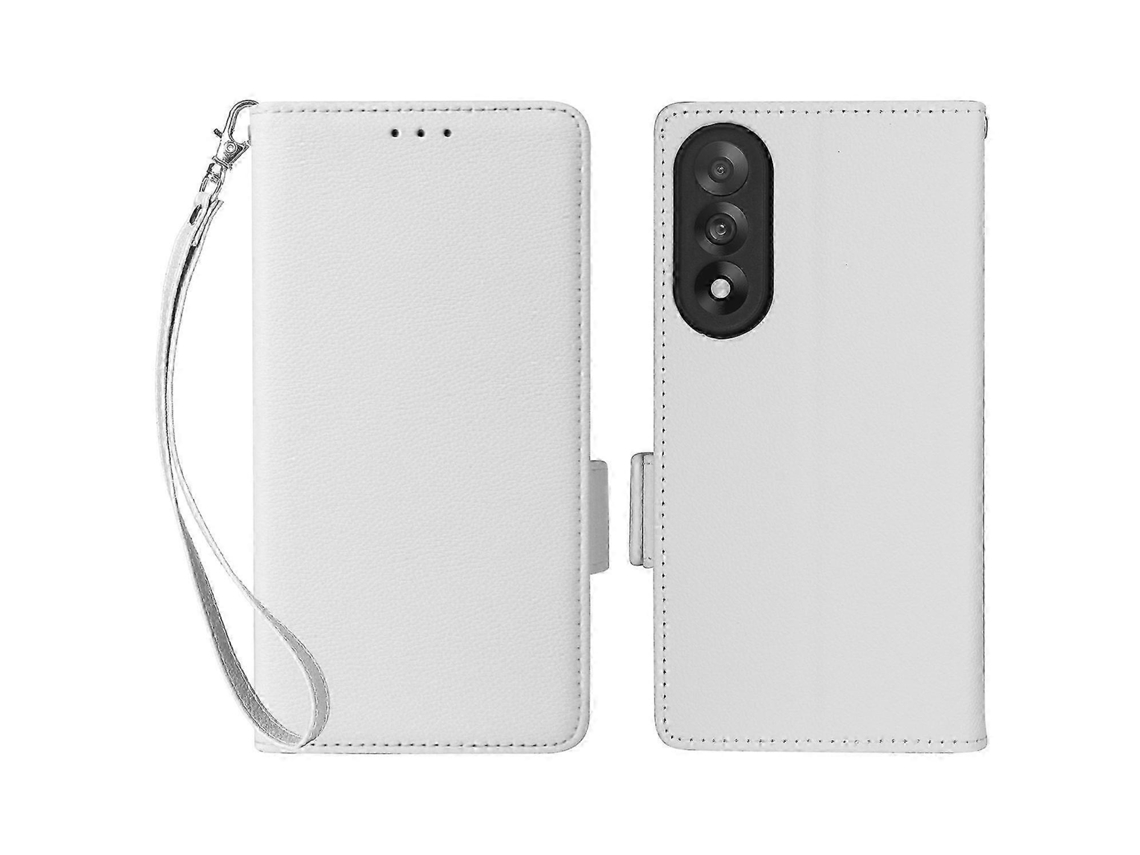 25-26 For Oneplus Nord 5 5g Case With Wrist Strap Litchi Texture Pu Leather Wallet Phone Cover