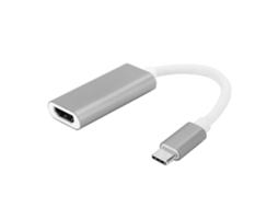 Mali adaptador Usb 3.1 Type C para Hdmi Conversor de Vídeo Tv para Pc Laptop Celular Prata Cinza