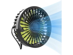 Ventilador De Resfriamento Duplo Ajustável 2026, Baixo Ruído, Carregamento Elétrico Tipo C, Painel, Para Autocaravanas E