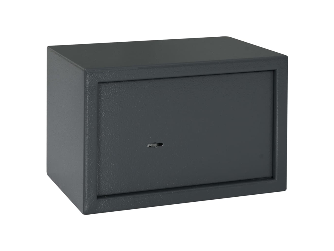 Cofre Vidaxl Cinzento Aço (31 X 20 X 20 Cm)